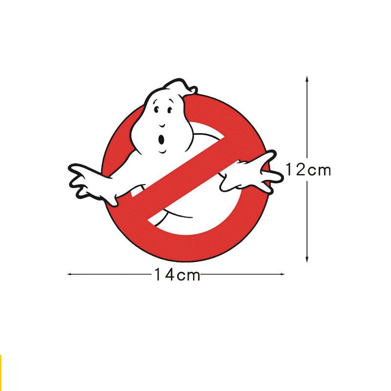 Car stickers super ghostbusters funny prohibition of haunted warning creative Halloween car stickers_viptrois.com
