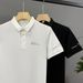 Summer 2025 Stylish And Versatile Embroidered Men's Polo Business Fashion Slim-fitting Short-sleeved Shirt_viptrois.com