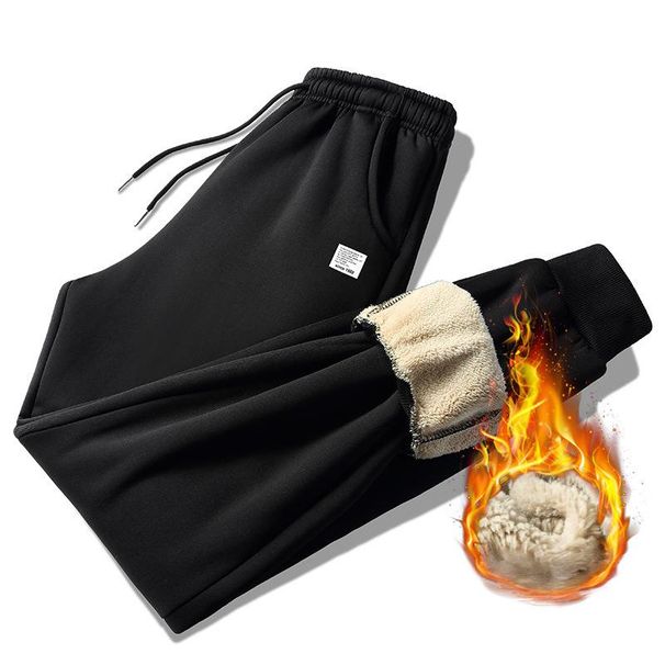 Men's Clothing Men's Fleece-Lined Winter Pants - Cozy & Warm Casual Trousers With Soft Inner Flannel (Available In Black, Navy, Gray, Army Green)_viptrois.com