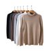 Men's High Neck Sweater, Winter Knit Pullover, Loose Fit Casual Turtleneck, Soft & Warm Long Sleeve Top, Trendy Minimalist Style_viptrois.com