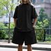 Men's Clothing Short Sleeved Suit Solid Color Round Neck Loose Casual T Shirt Suit_viptrois.com