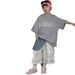 Spade Seven 2025 New Summer Boys And Girls Korean Style Cotton Loose Hole Trendy Short Sleeve Children's Summer T Shirt_viptrois.com