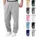 Men’s Fleece Sweatpants – Loose Fit Casual Pants For Autumn & Winter, Soft & Warm (Black/White/Gray/Green/Navy/Camel, S-3XL)_viptrois.com