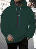 Men's Autumn And Winter Casual Fashionable Loose Hooded Sweatshirt Paris Letter Pattern Printed Warm Long Sleeved Pullover_viptrois.com