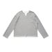 Autumn And Winter New Fake Two Long-sleeved T-shirt 320G Crew Neck Knitted Sweater For Men And Women_viptrois.com