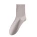 Everyday Socks Cotton Spring And Autumn Pure Cotton Men's Socks Mid Tube Cotton Socks Business Deodorant Sweat Absorbent Antibacterial Solid Color_viptrois.com