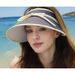Sunscreen Sweet Summer Strap, Bow, Empty Top Small Face, Cycling Hat, Beach Sun Hat_viptrois.com