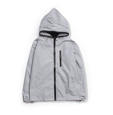 Unisex Reflective Jacket – High-Visibility Safety Windbreaker With 360° Light Strips (M-XXXXL, Night Running/Cycling Essential, EU/US Sizing)_viptrois.com
