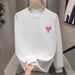 American Design, Neutral Printed Couple Hoodie, Men's Round Neck Trendy Brand, Loose Oversized Casual Black, Spring And_viptrois.com
