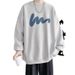 Youth Autumn Trend Loose Top Student Long Sleeved Round Neck Hoodie High-end_viptrois.com