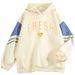 American Style Color Block Sweatshirt For Men, Loose Fit, Niche Fresh Love, Pullover Outerwear, Cool And Handsome Top_viptrois.com