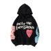2026 European And American Graffiti Letter Printing Fleece Thickened Men's And Women's Hooded Sweater Jacket_viptrois.com