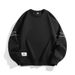 2025 New Couple Trend Loose Sports Casual Inner Layer Bottom Shirt Autumn Outfit Solid Color Round Neck Hoodie For Men 4F3_viptrois.com