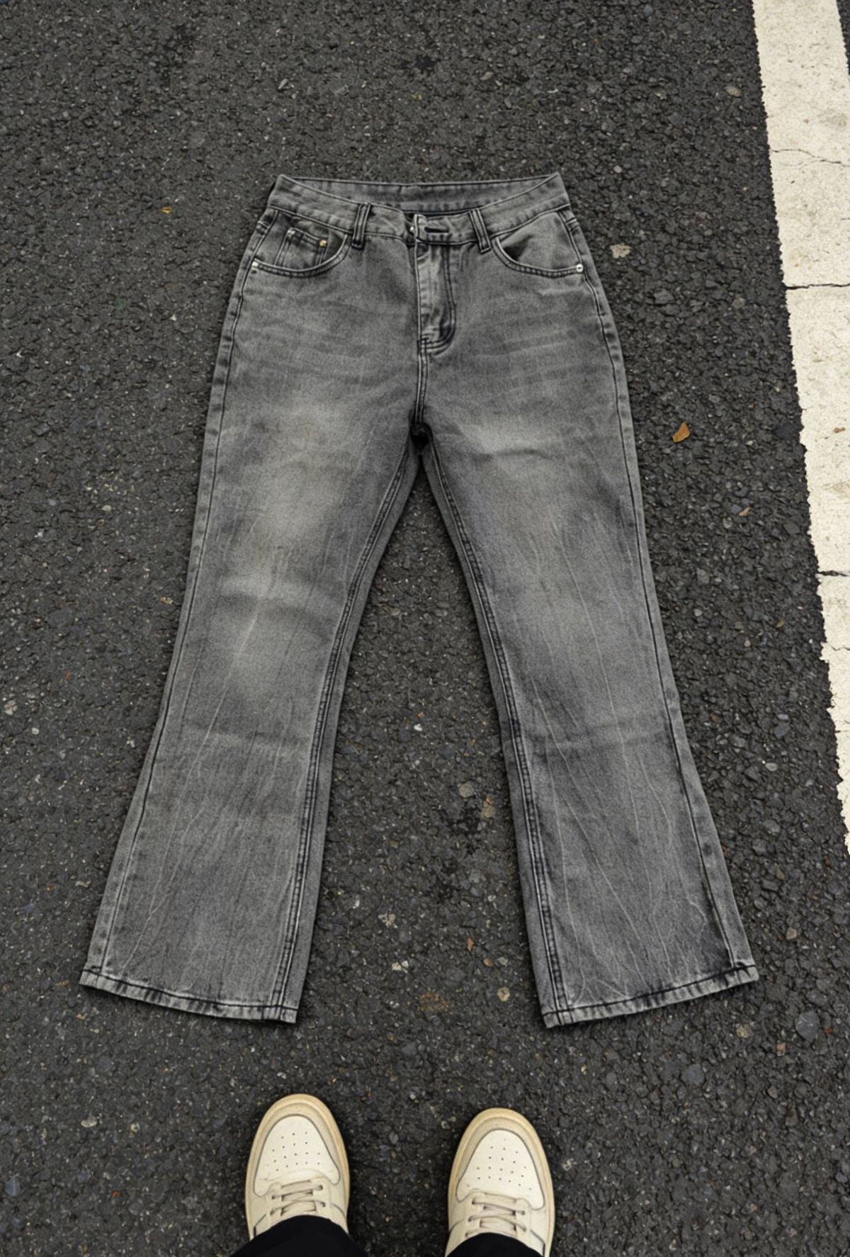 Men's Clothing Fashion Brand White And Black Handsome Jeans Men's Slim Fit Skinny Nine Point Boys' Pants Trousers Casual Pants Spring_viptrois.com