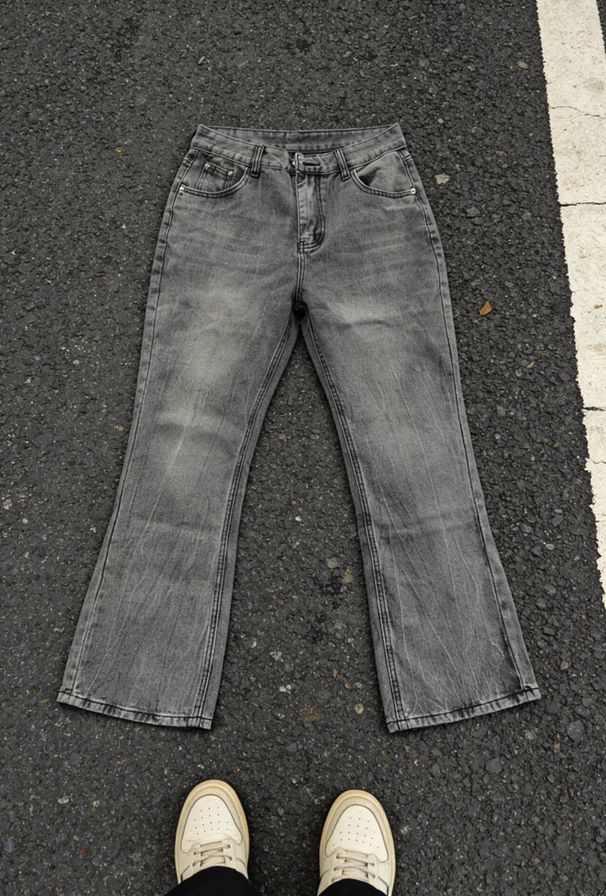 Men's Clothing Fashion Brand White And Black Handsome Jeans Men's Slim Fit Skinny Nine Point Boys' Pants Trousers Casual Pants Spring_viptrois.com