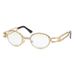 2019 European And American New Flat Frame Sunglasses For Women With Small Oval Rhinestones Handmade Diamond Glasses Cross Border Hit_viptrois.com