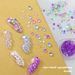 Arte Clavo Magic Color Mermaid Round Glass Crystal Bead Used for Nail Art Microbeads 3D Flat Back Nail Art Decoration Accessory_viptrois.com