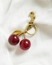 Cherry Bag Charm, Cherry Keychain Accessory Purse Charm_viptrois.com