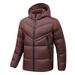 Men's Slim Fit Hooded Cotton Jacket - Fashionable Patchwork Casual Coat For Youth, Winter Warm Padded Coat_viptrois.com