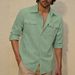 Men's Linen Casual Shirt – Breathable Long Sleeve Button-Down, Relaxed Fit, Euro-American Style (S-XXXL)_viptrois.com
