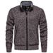 Men’s Winter Stand Collar Cardigan – Thick Knit Sweater Coat (Black/Beige/Dark Gray/Light Gray/Blue/Burgundy/Espresso, M-4XL)_viptrois.com