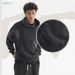 Men's Clothing Distressed Hoodie Vintage Washed Oversized Hoodie With Distressed Details & Spray Monkey Wash – Streetwear Essential For Men & Women_viptrois.com