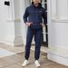 Men's Clothing Men's Knit Hoodie & Joggers Set - Printed Winter Casual Tracksuit_viptrois.com