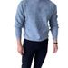 Loom Loom European And American Style Tough Guy Thin Tight Knitted Muscle Men Button Cardigan Jacket Casual Versatile Round Neck_viptrois.com