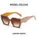 Women's Glasses Fashion Cat Eye Wide Temple Sunglasses Female Sense Ins Sunglasses Anti Ultraviolet_viptrois.com