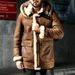 Men's Faux Suede Fleece-Lined Winter Jacket - Warm Thickened Bomber Coat With Multiple Pockets For Casual Outfit_viptrois.com