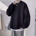 Pure American Dark Pattern Jacquard Heavyweight Trendy Brand Sweatshirt For Men Autumn Casual Cool Street Style Round Neck_viptrois.com