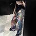 Men's Clothing High Street 3D Digital Printing Rainbow Oil Painter Loose Straight Jeans Unisex Trend_viptrois.com