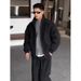 Men’s Short Puffer Jacket – Stylish Stand Collar Quilted Coat With White Duck Down (M-3XL)_viptrois.com
