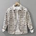 Trendy Printed Long Sleeved Shirt For Men, Fashionable And Versatile, Artistic And Casual Loose Top_viptrois.com