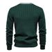 Men’s Contrast Trim V-Neck Cardigan – Autumn/Winter Long Sleeve Knit Sweater, Lightweight Open Front Jacket (Navy/Black_viptrois.com