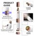 New 2-in-1 Double Head Women's Shaving Machine Instrument Electric Eyebrow Repair Pen Portable USB Charging_viptrois.com