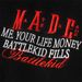 Heavy-duty Flocked Embroidered Letter Loose Pullover Autumn Winter Men's Casual Vibe Trendy Sports Hoodie_viptrois.com