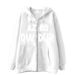 Men's Clothing Trendy And Simple Design With Blurred Letter Print Zipper Sweater Casual Loose Sweater Cardigan Jacket_viptrois.com