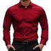 Muscular Business No-Iron Professional Workwear, Summer Anti-Wrinkle Casual Shirt, Men's Long-Sleeve Shirt_viptrois.com