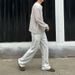 Men's Clothing Cleanfit City Commuting Autumn And Winter Plus Velvet Daily Loose Structure Sweatpants Casual Wide Leg_viptrois.com
