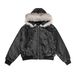 Men's Clothing 2025 New American Retro Leather Cotton Jacket Padded Jacket Removable Fur Collar Parker_viptrois.com
