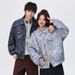 Men's Clothing Men's Wear | Autumn Lapel Men's Jacket 2025 New Printed Loose Plus Size Casual American Style Jacket Top_viptrois.com