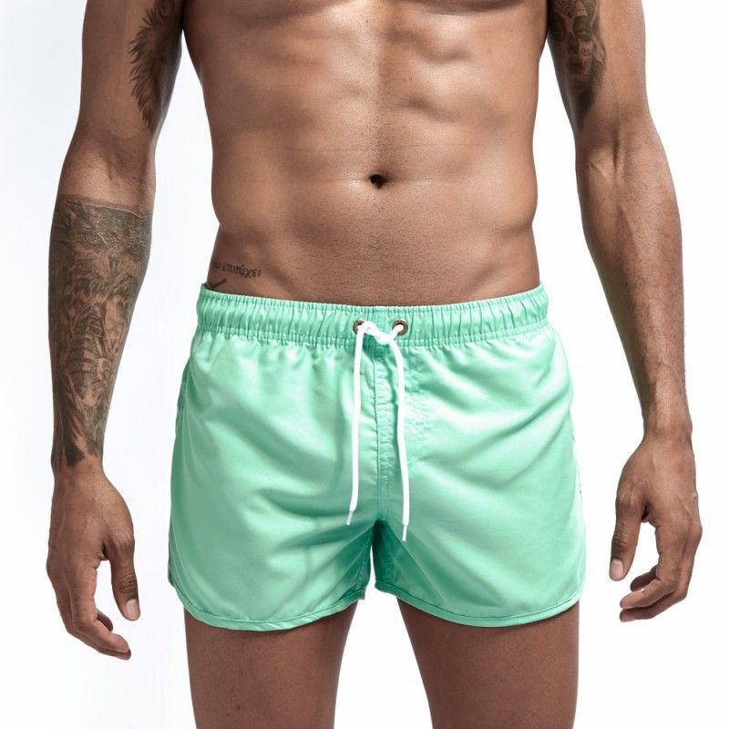 Men's Lightweight Quick-Dry Beach Shorts - Elastic Waist Casual Athletic Shorts For Summer, Gym, Travel Solid Color Stretch Fabric-Sizes S To 3XL_viptrois.com