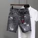 Men's Clothing Denim Shorts Men's Summer Mid Length Pants American Loose Pants Casual Shorts Price Control_viptrois.com
