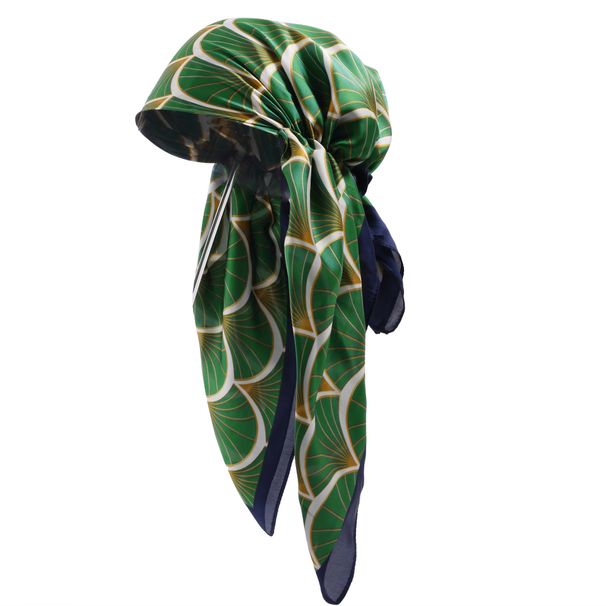 Cross Border Satin Headscarf Children's Hat Fashionable All Match Pullover Hat Curved Satin Airplane Cap Baotou Cap Children_viptrois.com