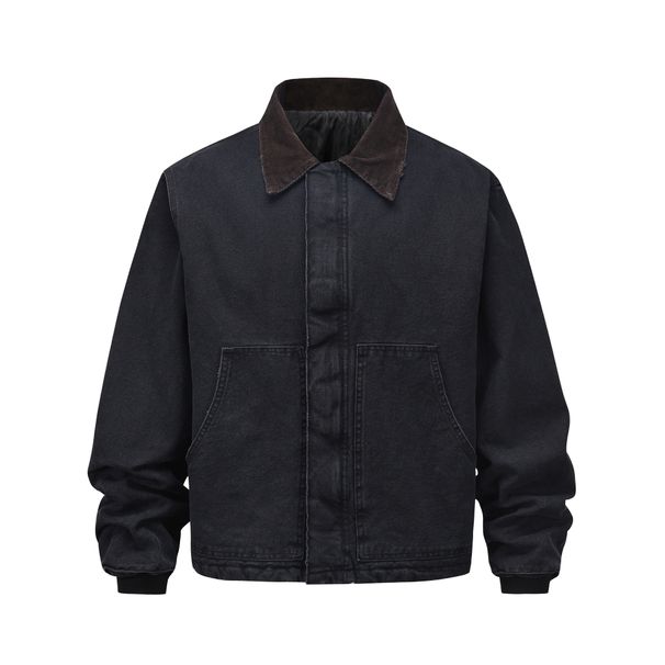 Men's Clothing high street ins same style trendy jackets thickened cotton washed jackets_viptrois.com