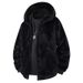 Fleece-Lined Corduroy Jacket – Slim Fit Stand Collar Hooded Coat (Unisex, 3 Colors)_viptrois.com