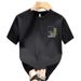 Men's Premium Cotton Short Sleeve T-Shirt With Geometric Print, Relaxed Fit Crew Neck Casual Top For Daily Wear_viptrois.com