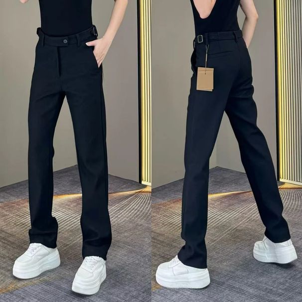 Fanshiqi Autumn Winter New High-end Elegant Business Casual Slim Fit Versatile Long Pants Men's Trousers_viptrois.com