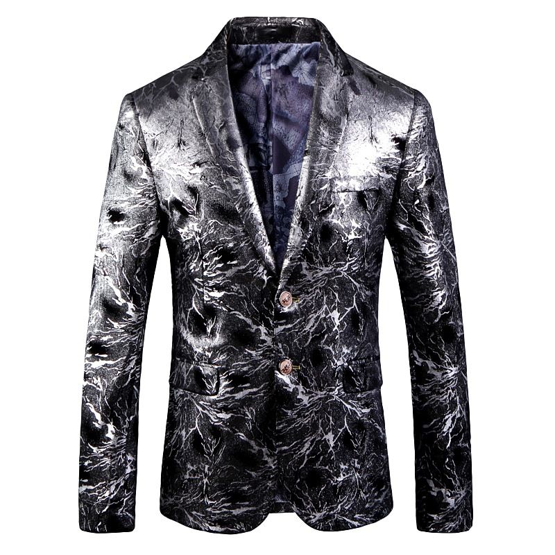 Men's Clothing plus size black Friday party dress Christmas jacket tycoon gold suit delivery_viptrois.com